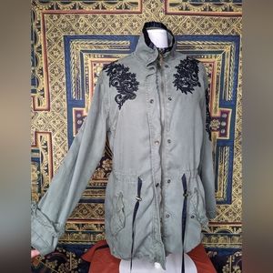 Max Jeans Army Military Utility Jacket